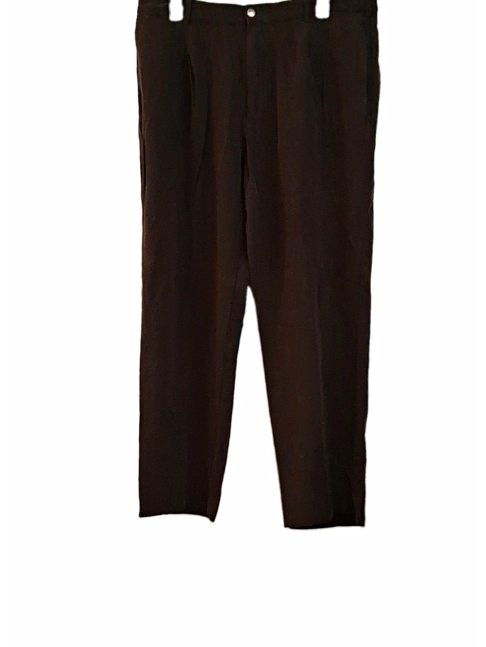 Tommy Bahama Men’s Brown Pleated Dress Pants Silk Lyocell Straight Leg